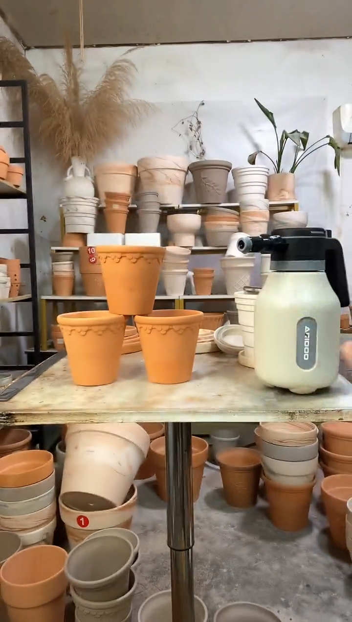 瑕疵无售后13*13红陶浮雕随机 3盆无托