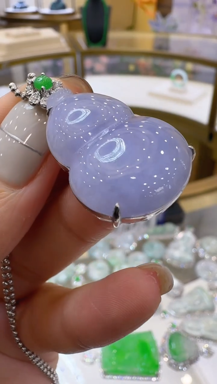 翡翠18K金镶嵌吊坠(不含链)多样性团购发一件