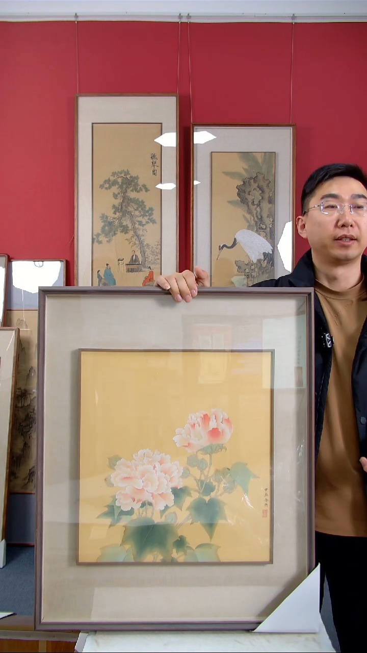 【闪购商品】国画史吾兴《花开富贵》装裱73*60