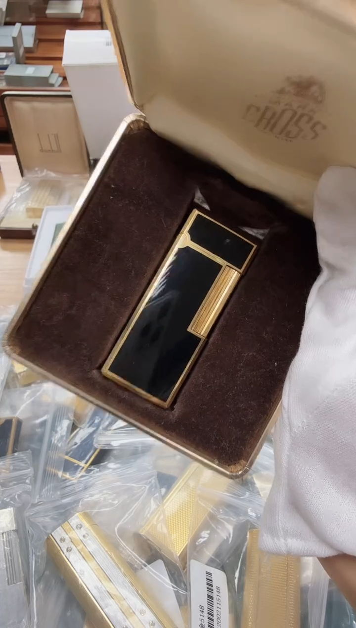 纯铜14 克劳 黑漆金 原盒