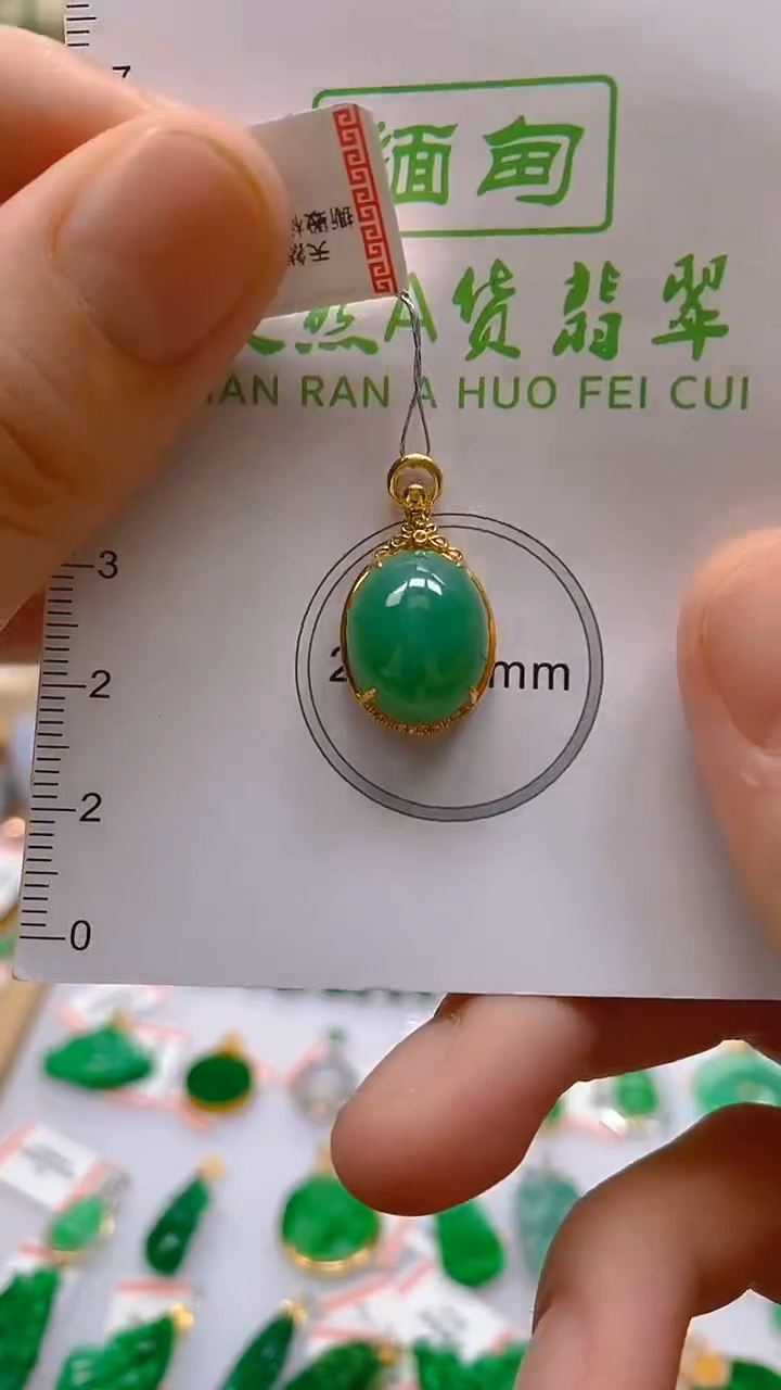 【闪购商品】翡翠颈饰18K金镶嵌新号开播，全场乱卖