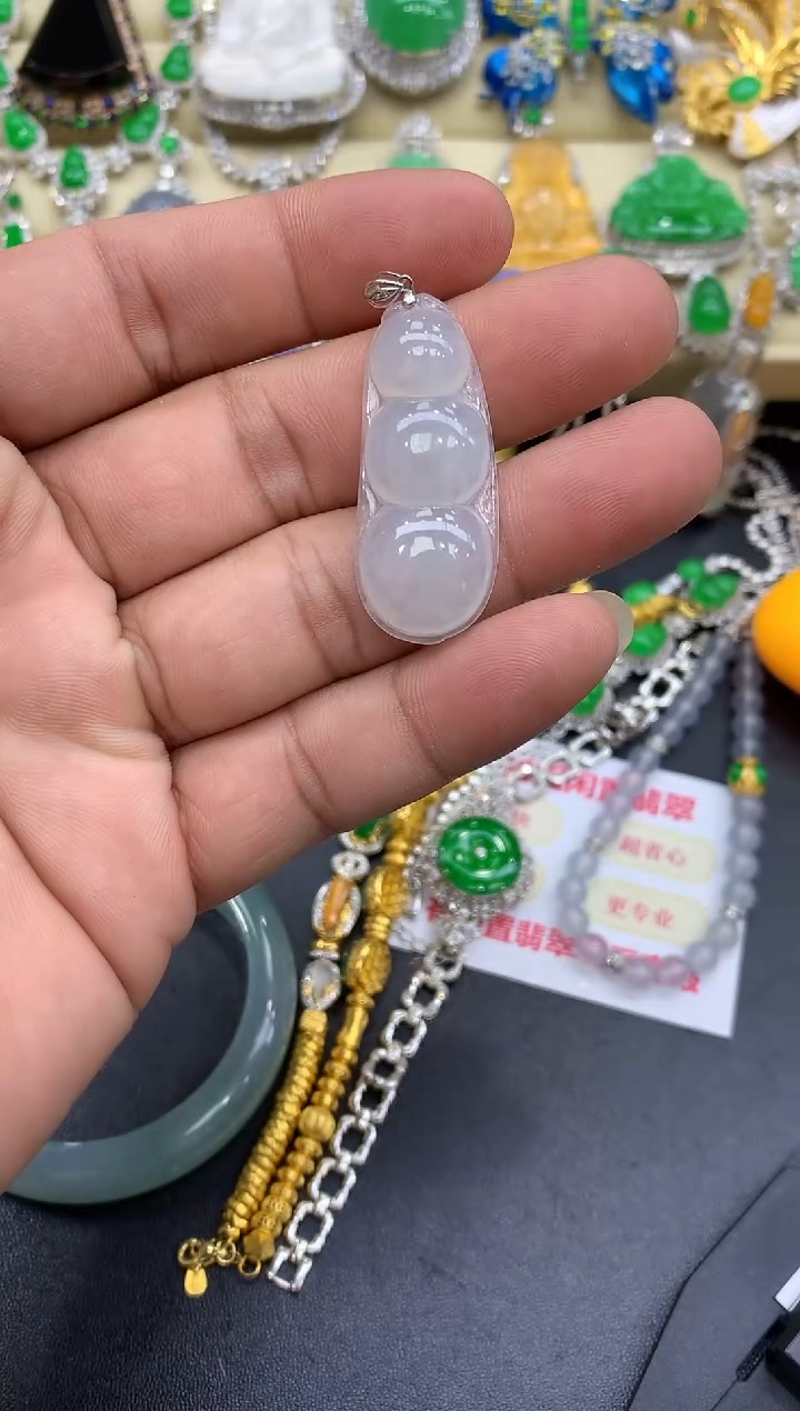 颈饰未镶嵌翡翠357-中国好珍宝