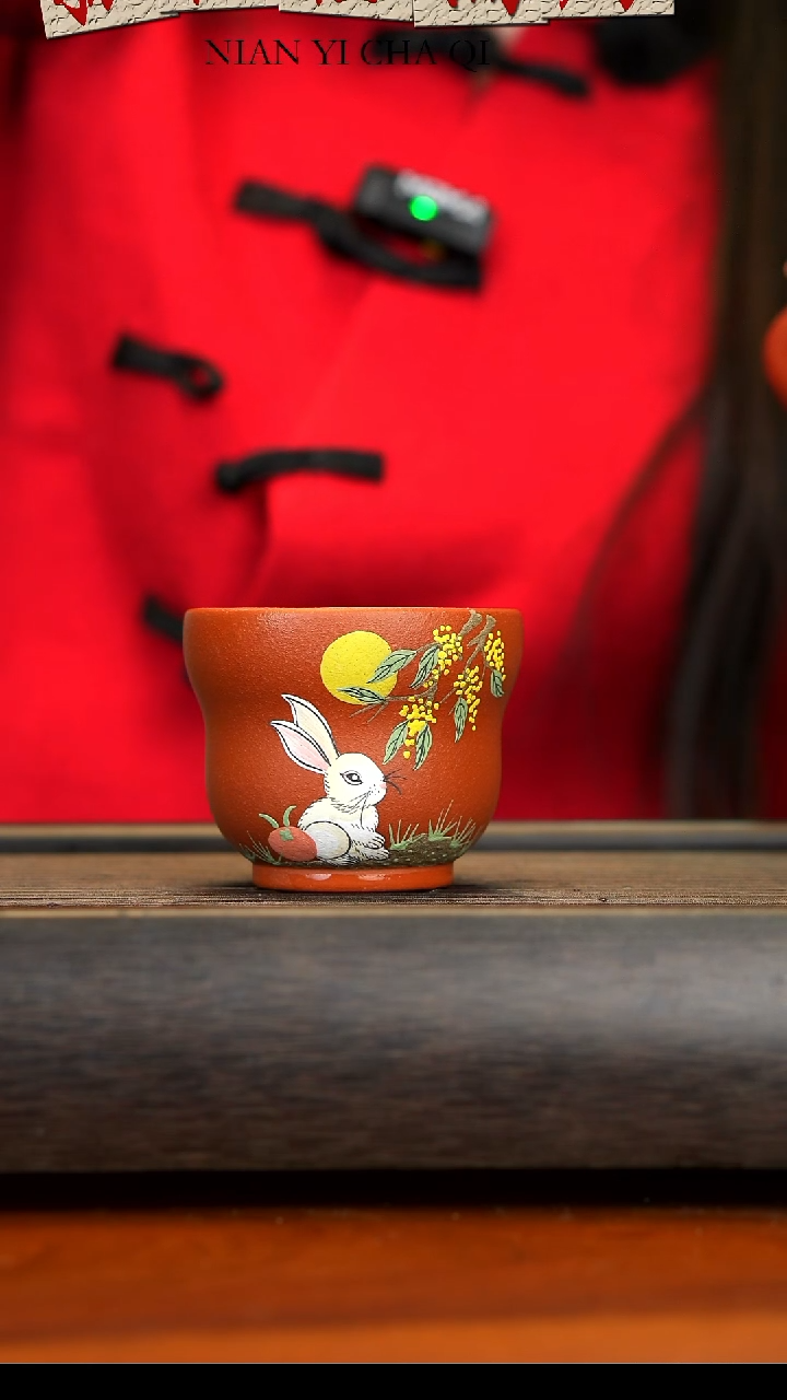 【闪购商品】紫砂茶壶宜兴紫砂玉兔望月