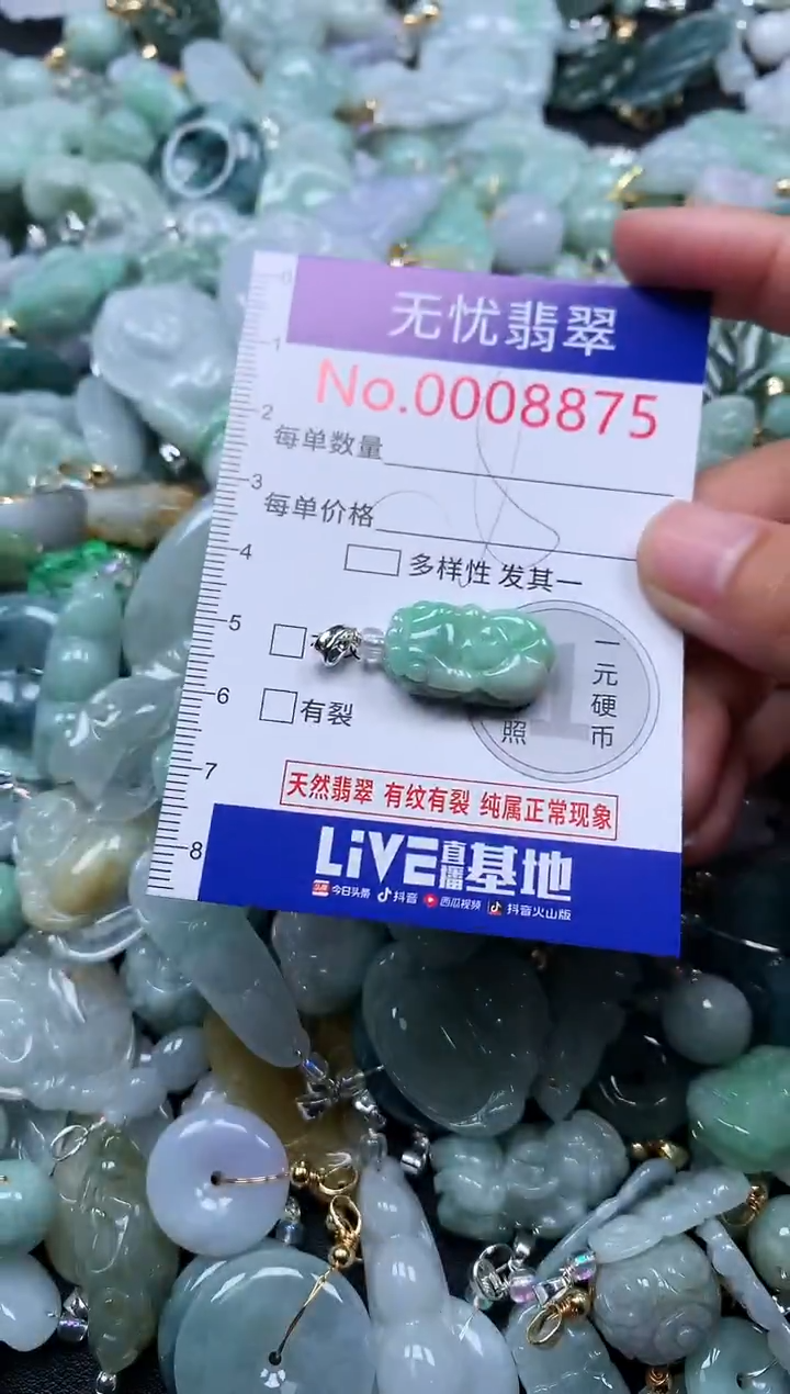 颈饰未镶嵌翡翠8875