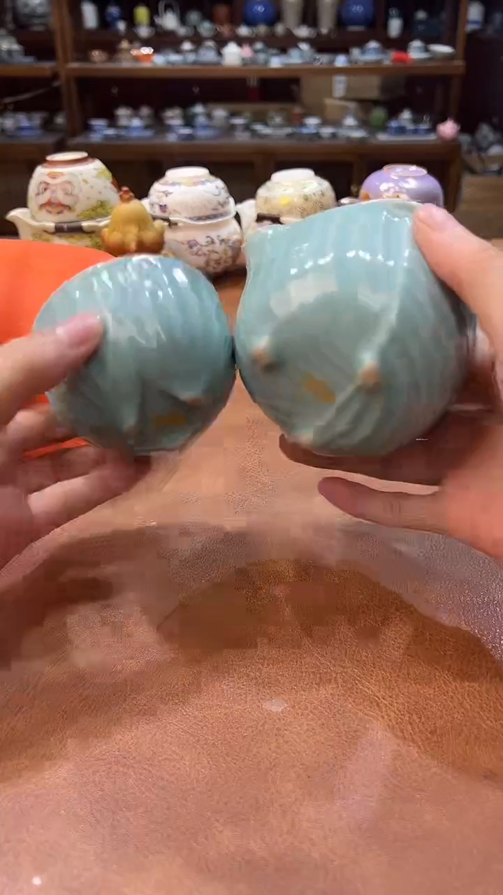 真的很便宜会开片的旅行茶具