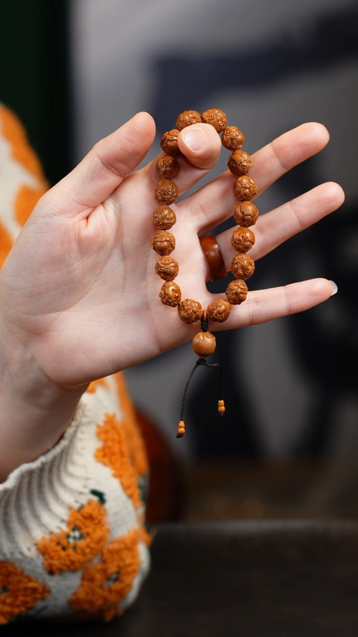 【闪购商品】橄榄核手串/手链宋水官弥勒