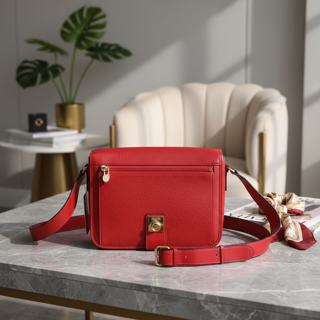 95新 Celine/思琳 红色单肩包 1794 8615