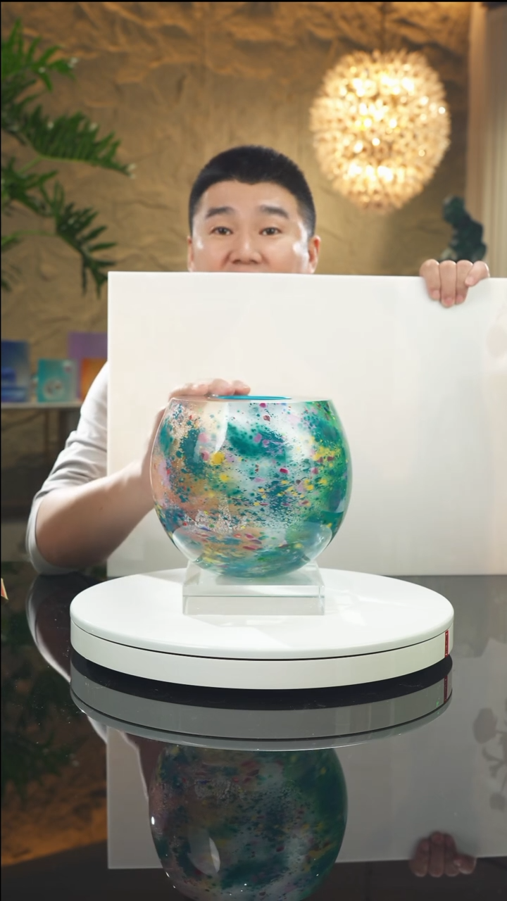 【闪购商品】瓷片设计款莫奈花瓶小号