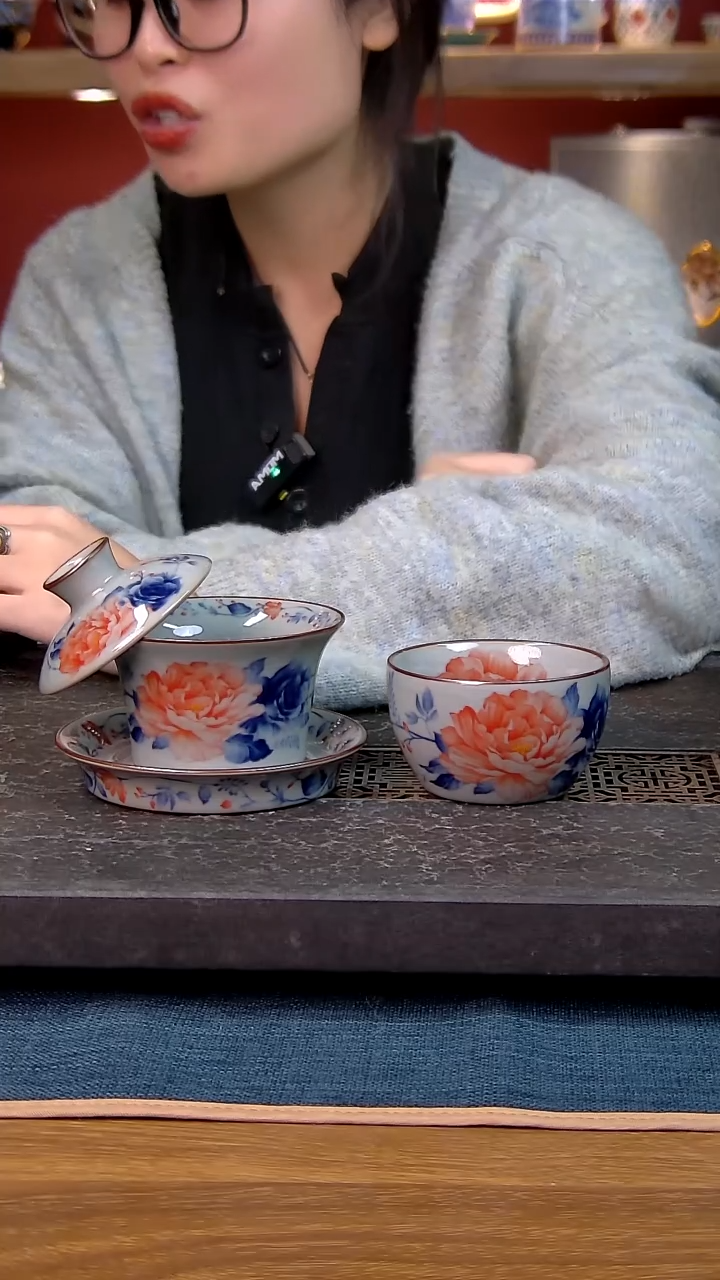 简装家用款2件套 老陶泥开片纹陶瓷茶具