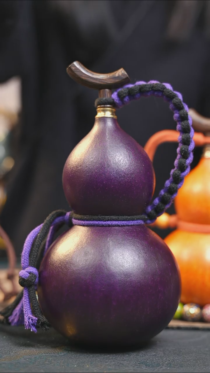 【闪购商品】XC105大漆酒葫芦不包手串及旋转底座