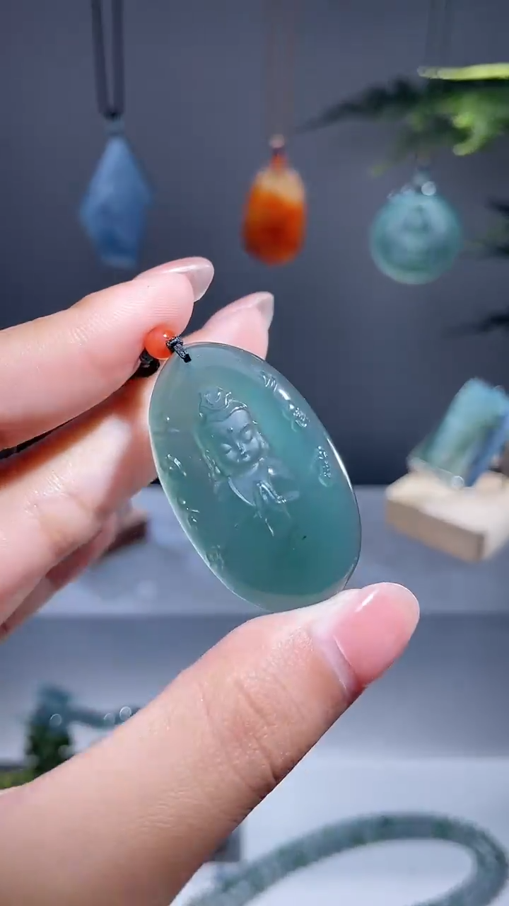 颈饰未镶嵌翡翠宝宝佛