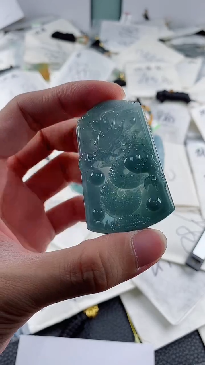 【闪购商品】翡翠颈饰未镶嵌多样性一件随机发货 龙牌68