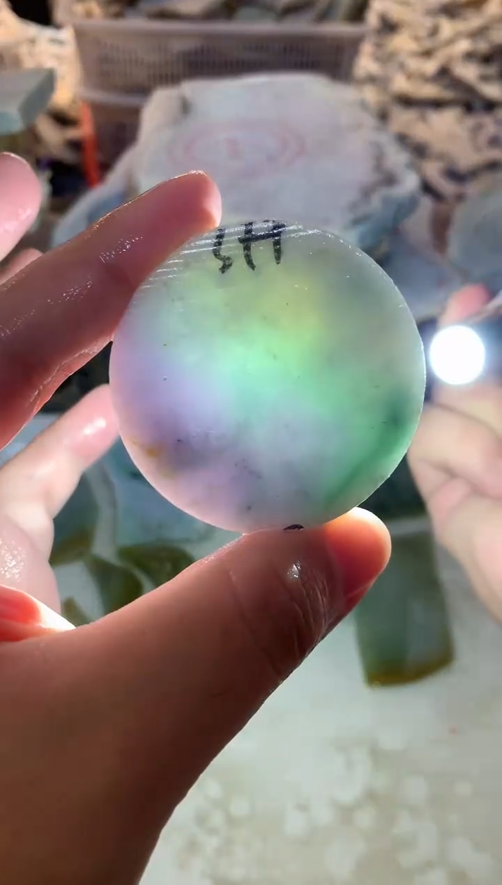 翡翠未镶嵌颈饰0韩0翡翠珠972