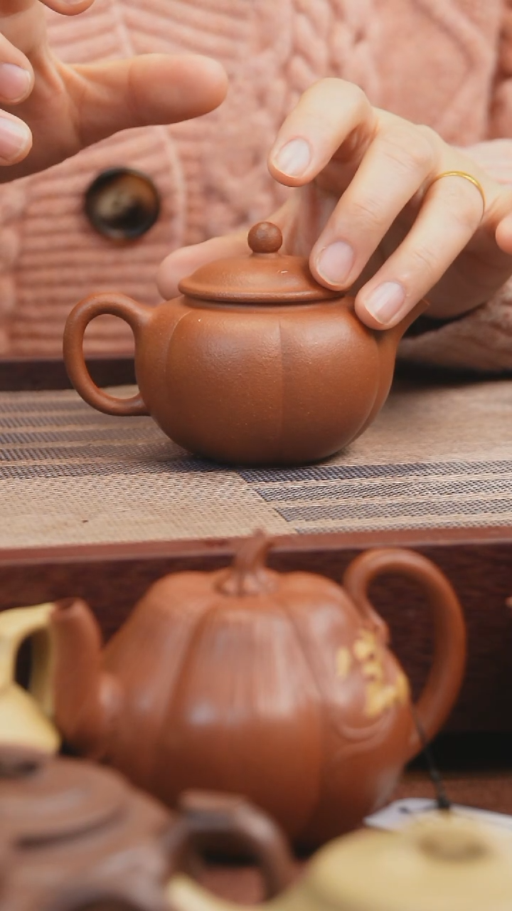 【闪购商品】紫砂茶壶红降坡甜瓜130cc