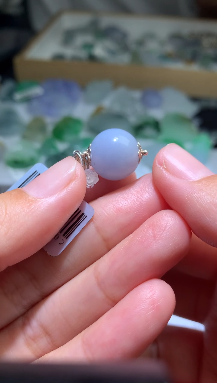 【闪购商品】翡翠颈饰银S925镶嵌净货