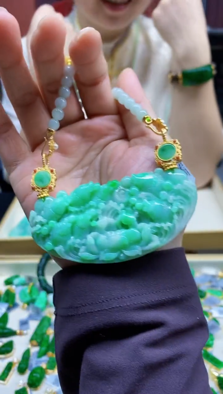 颈饰未镶嵌翡翠翡翠吊坠