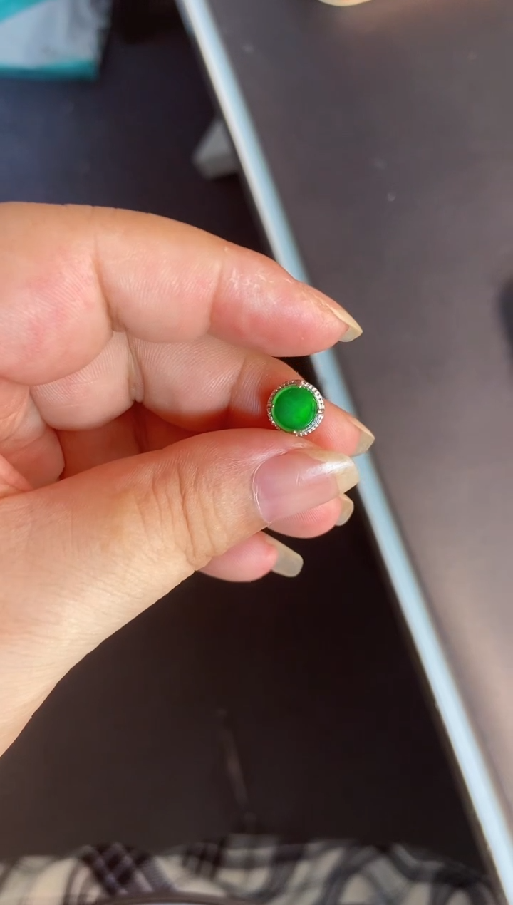 吊坠(不含链)银S925镶嵌翡翠1