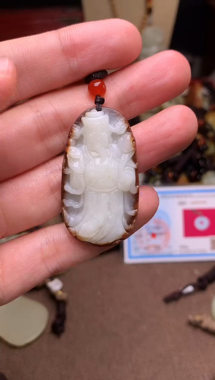 颈饰未镶嵌和田玉新疆料青海料清水和田玉吊坠
