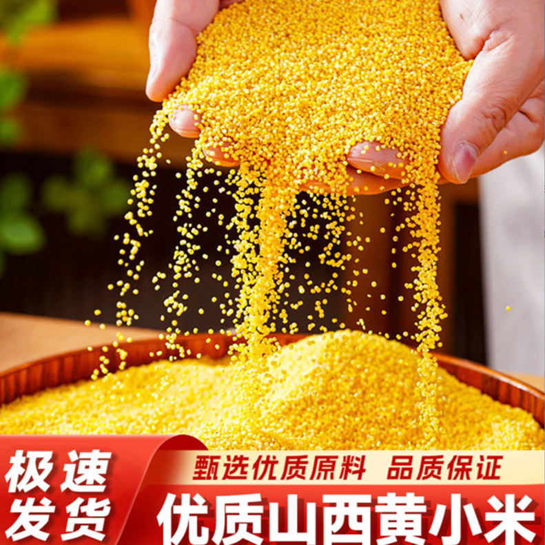 【福利黄小米5斤】黄小米脂小米五谷杂粮煮饭小米粥特产