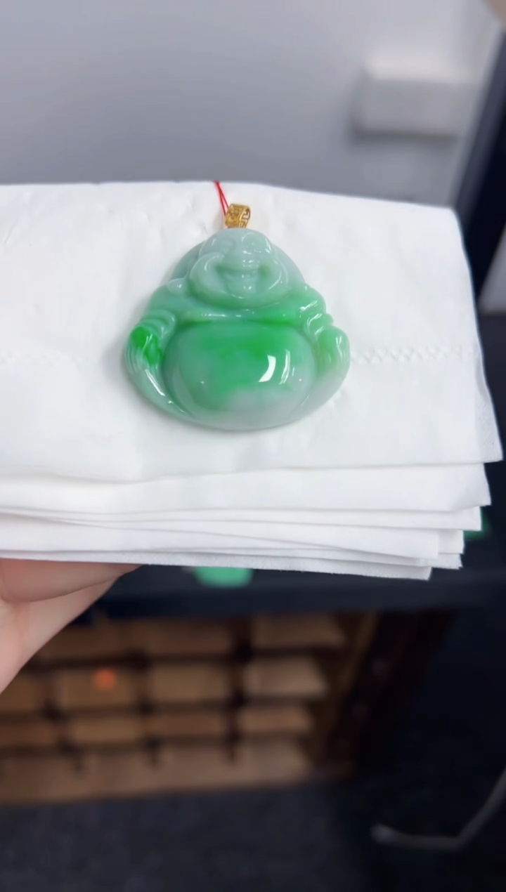 【闪购商品】翡翠颈饰18K金镶嵌Y缅料A货/支持复检/一件