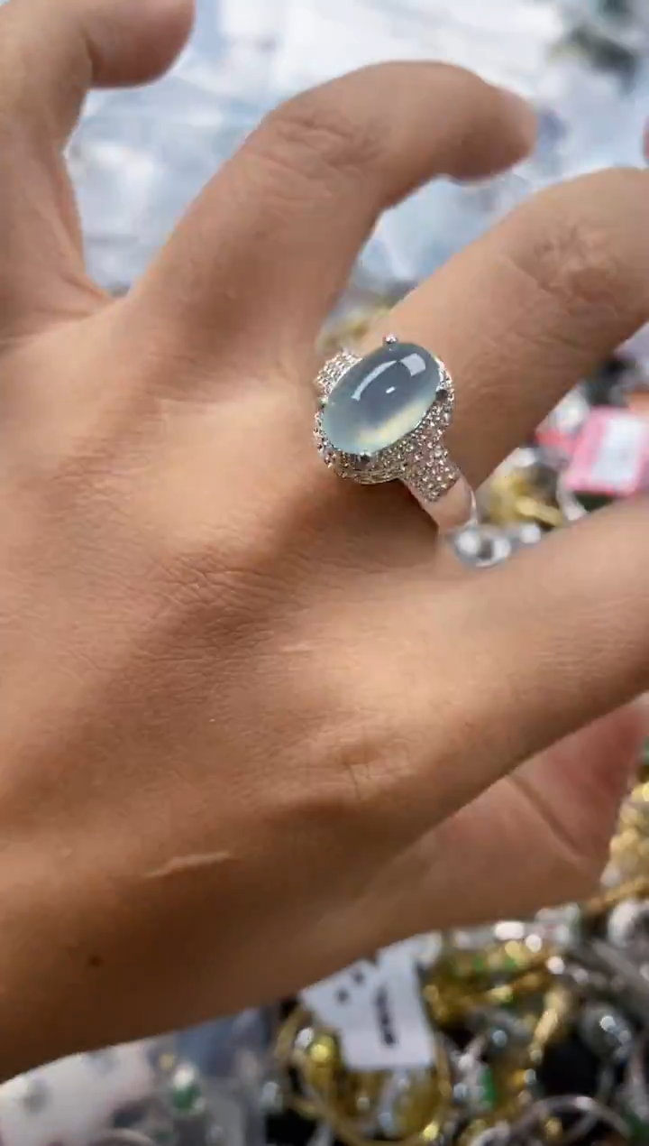 未镶嵌戒指翡翠555---5