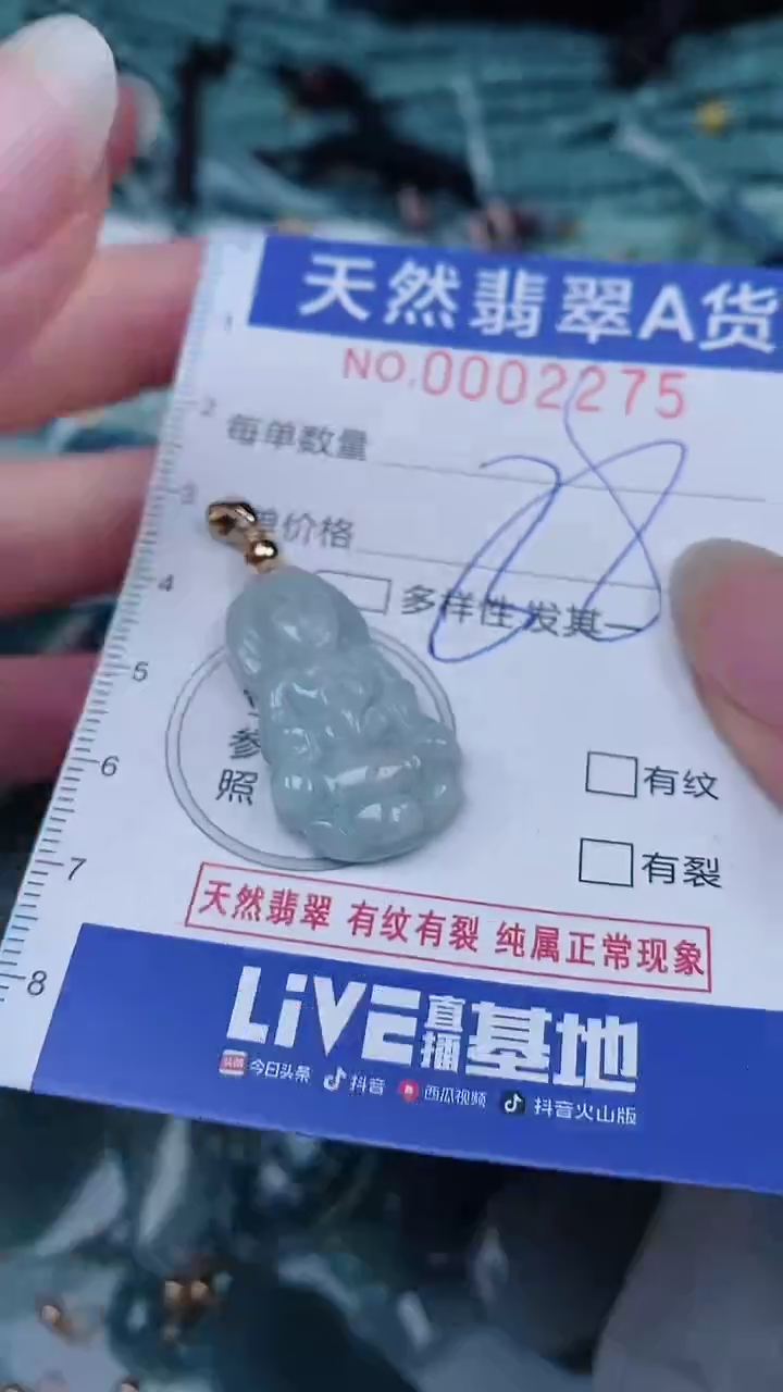 翡翠未镶嵌颈饰00002275