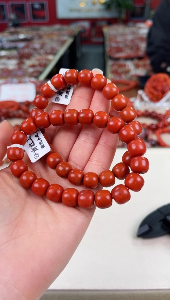 未镶嵌保山老型手串10+南红玛瑙（多样式发其一）