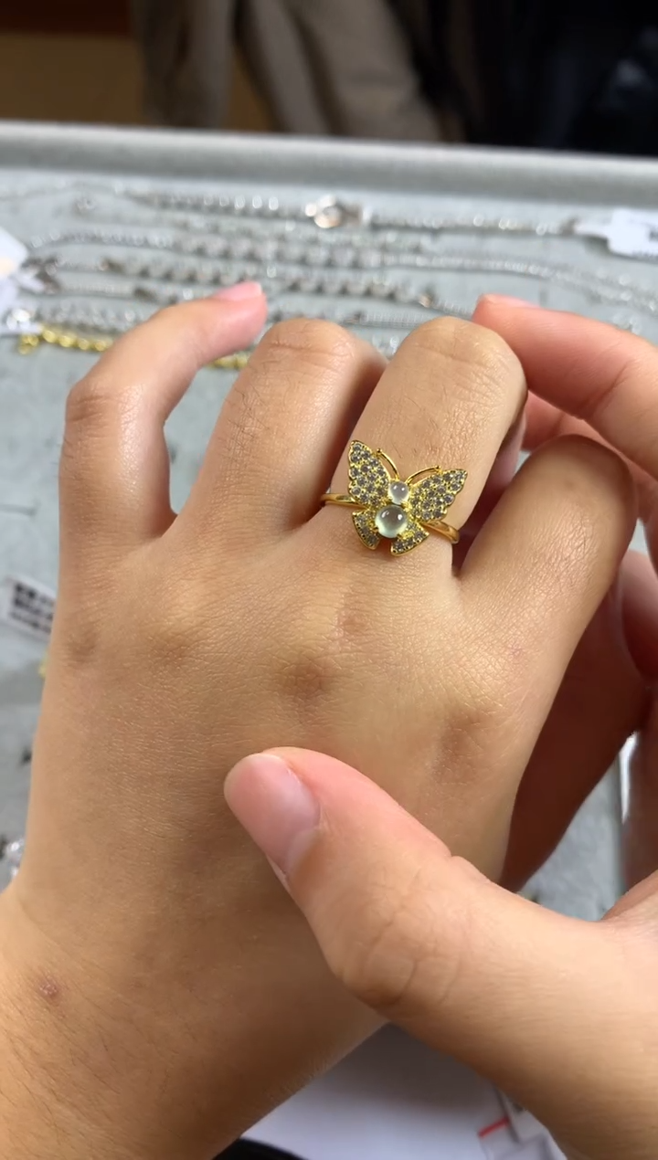 银S925镶嵌戒指翡翠19