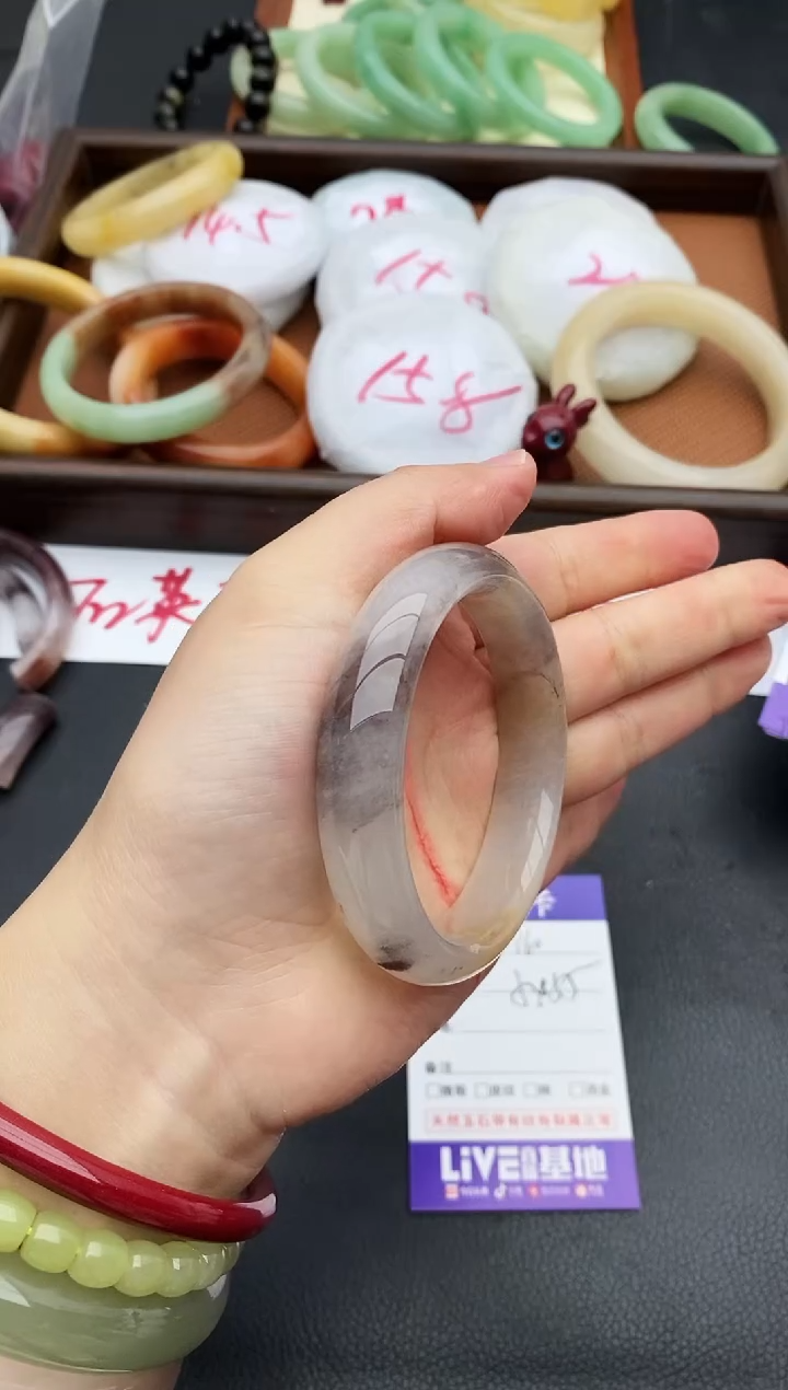 未镶嵌手镯石英质玉160+54/55