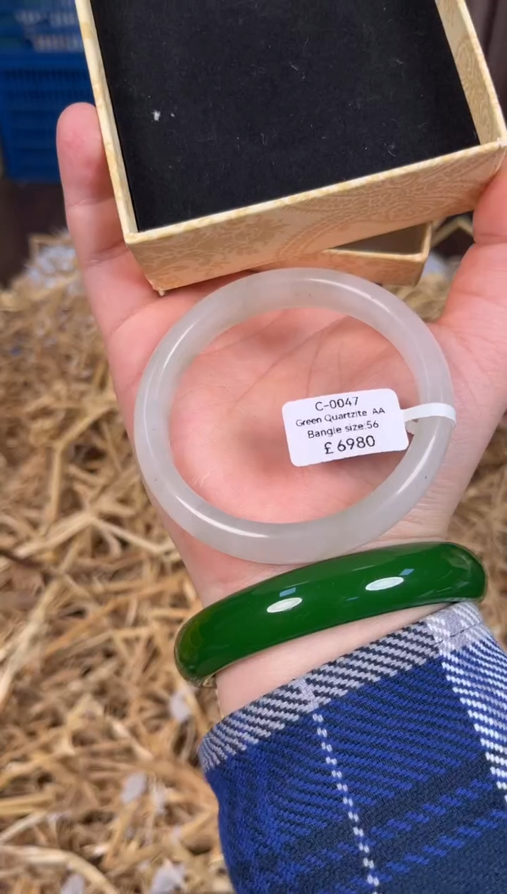 未镶嵌手镯石英质玉编码C0047