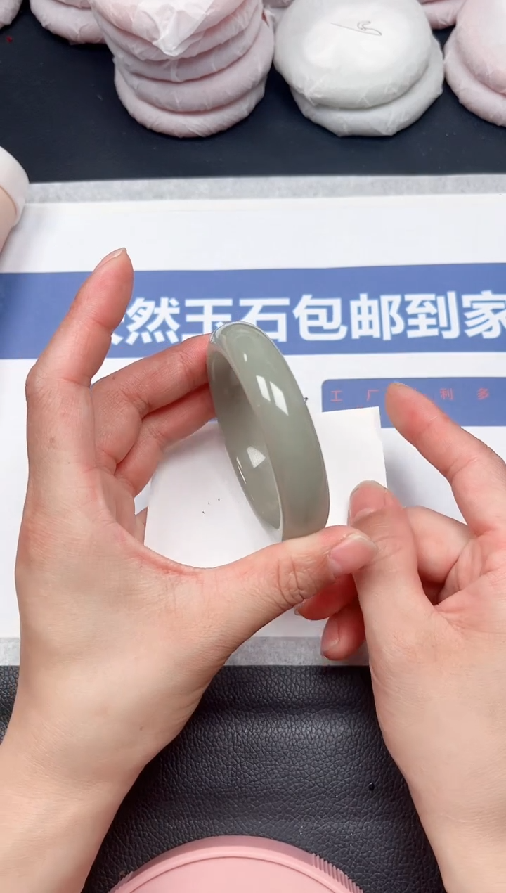 未镶嵌手镯石英质玉57-59