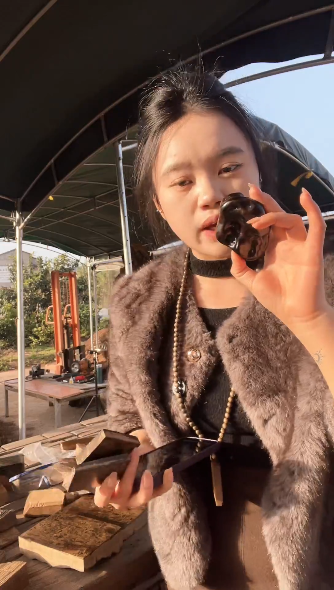 木无事牌（金丝楠木）