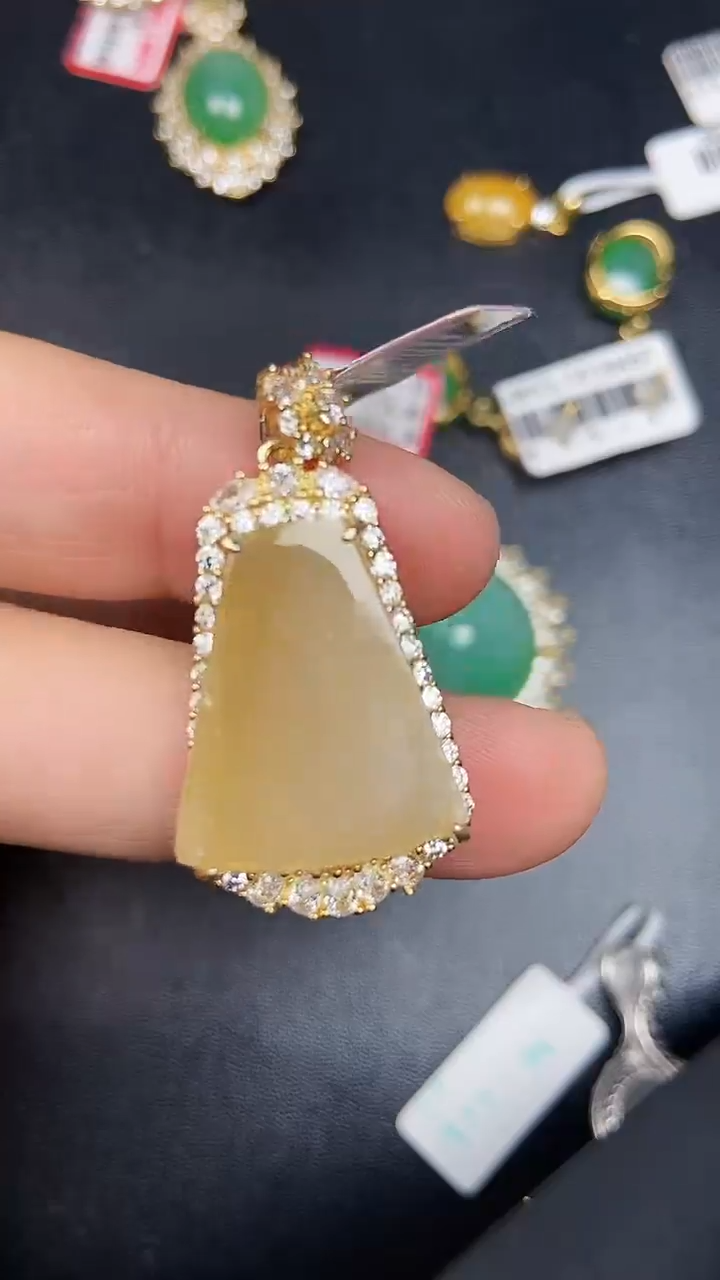 银S925镶嵌戒指翡翠3480