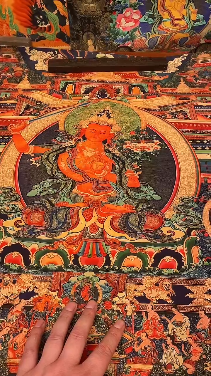 装裱画精美唐卡tk16095