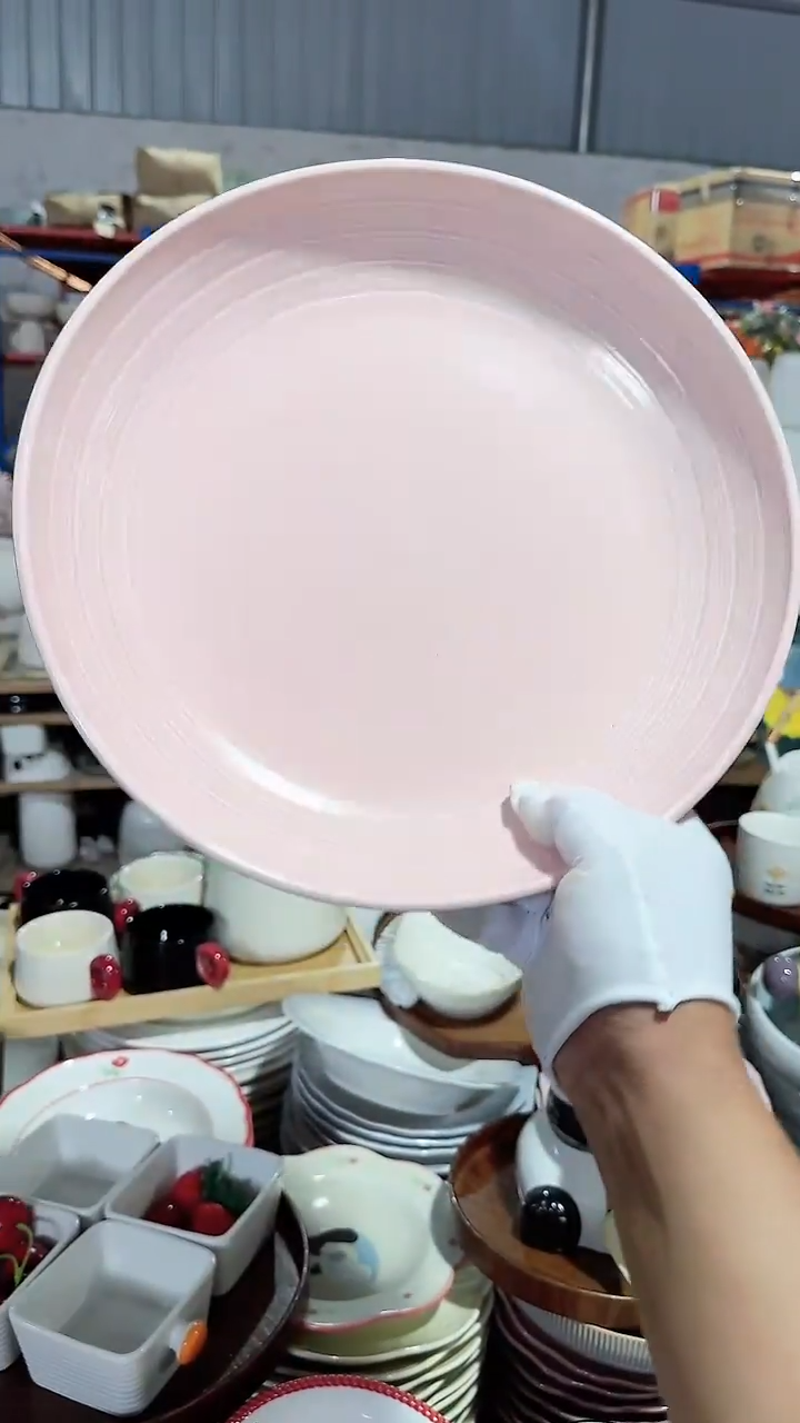 瓷片12英寸大深盘 微瑕凑满20元包邮