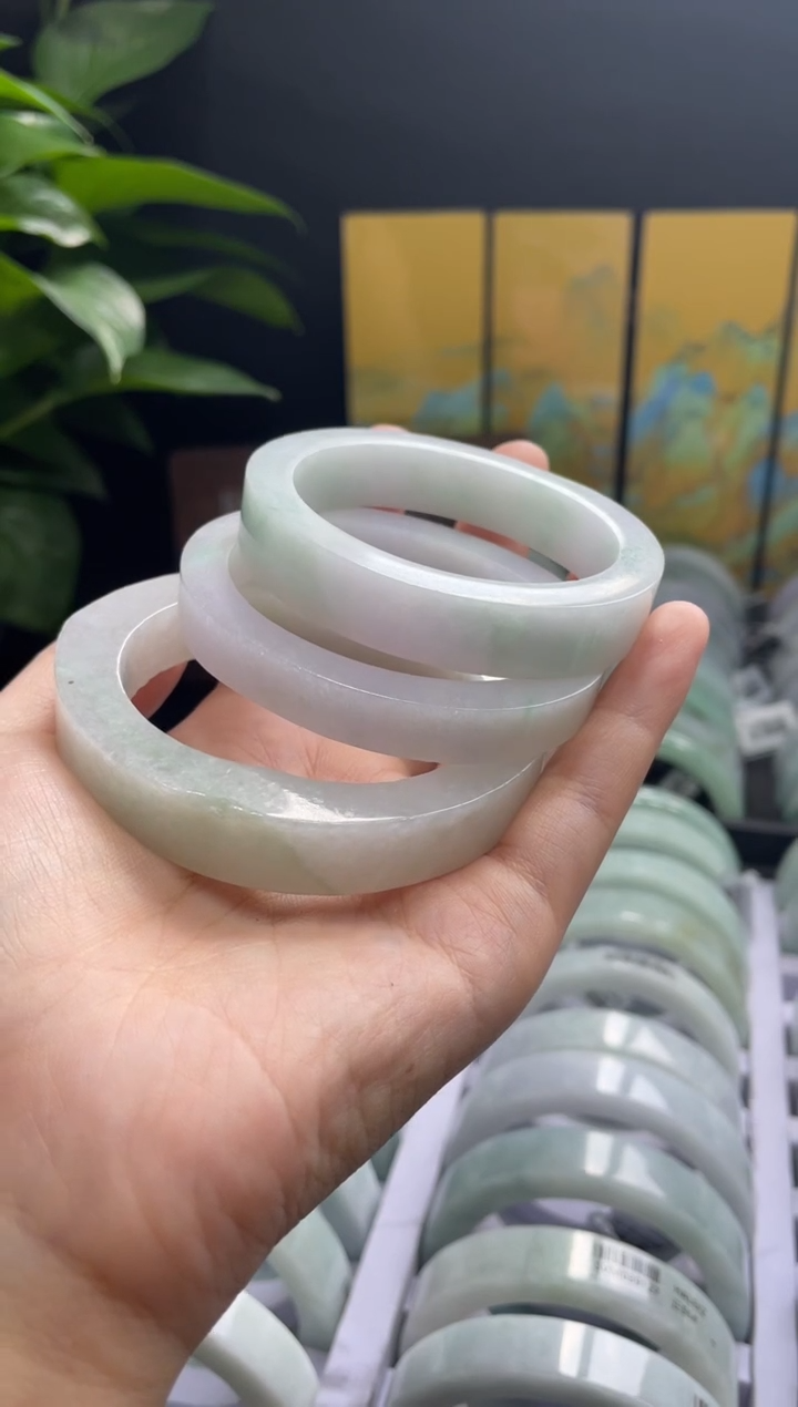 定制翡翠毛胚手镯未镶嵌天然A货翡翠毛胚手镯