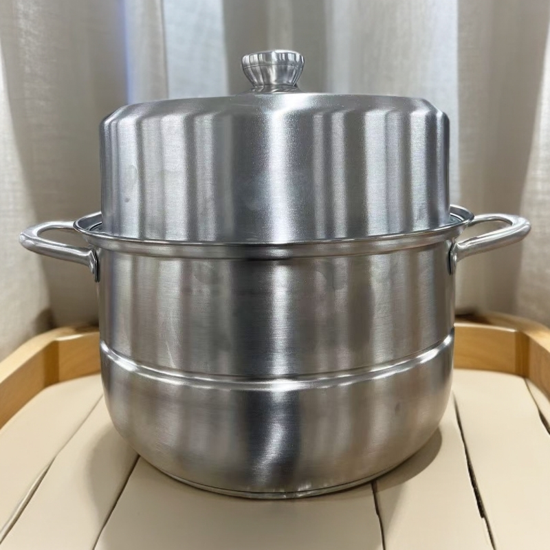 K-30cm不锈钢双层蒸锅汤锅全灶具通用