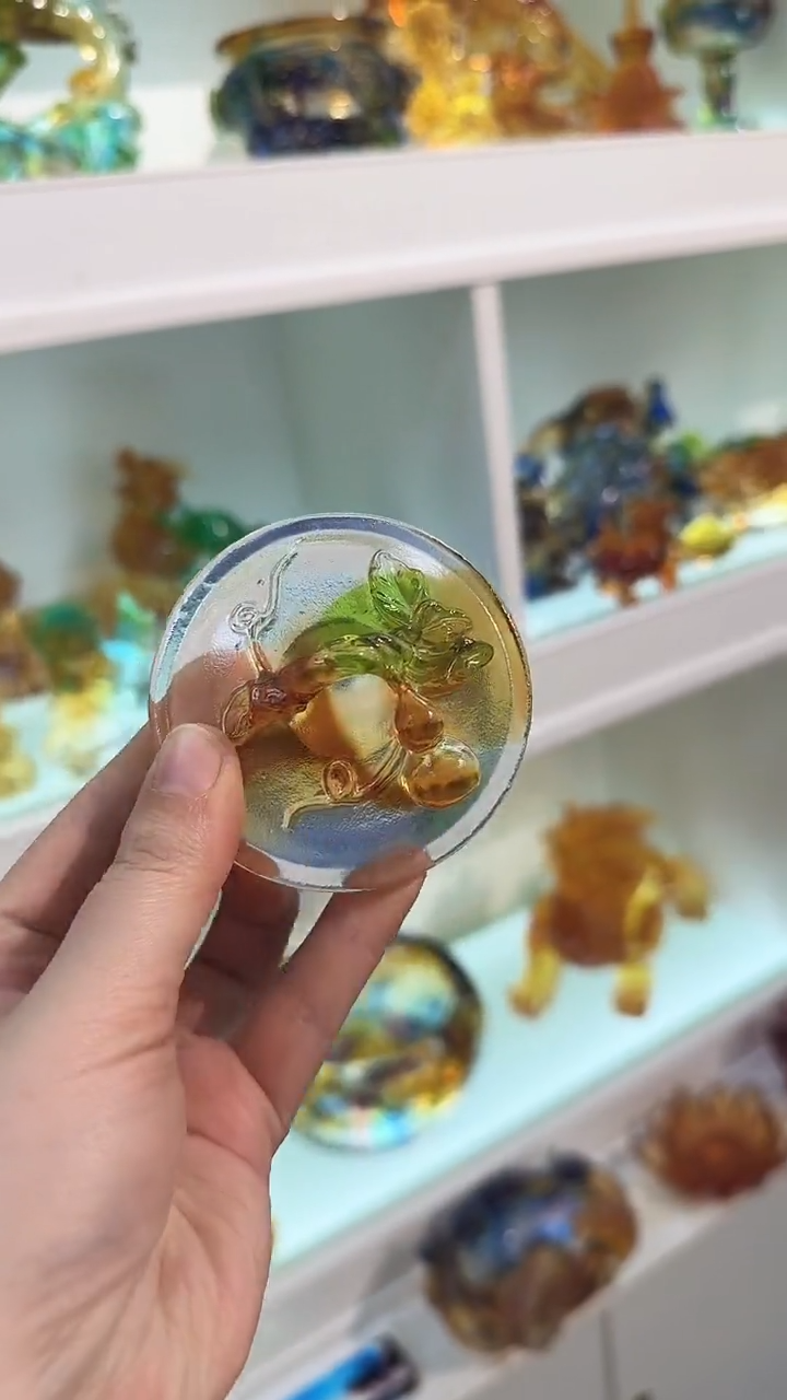 手工艺品琉璃盖置