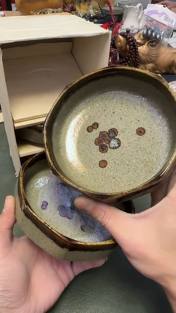 090···唐津烧5碗