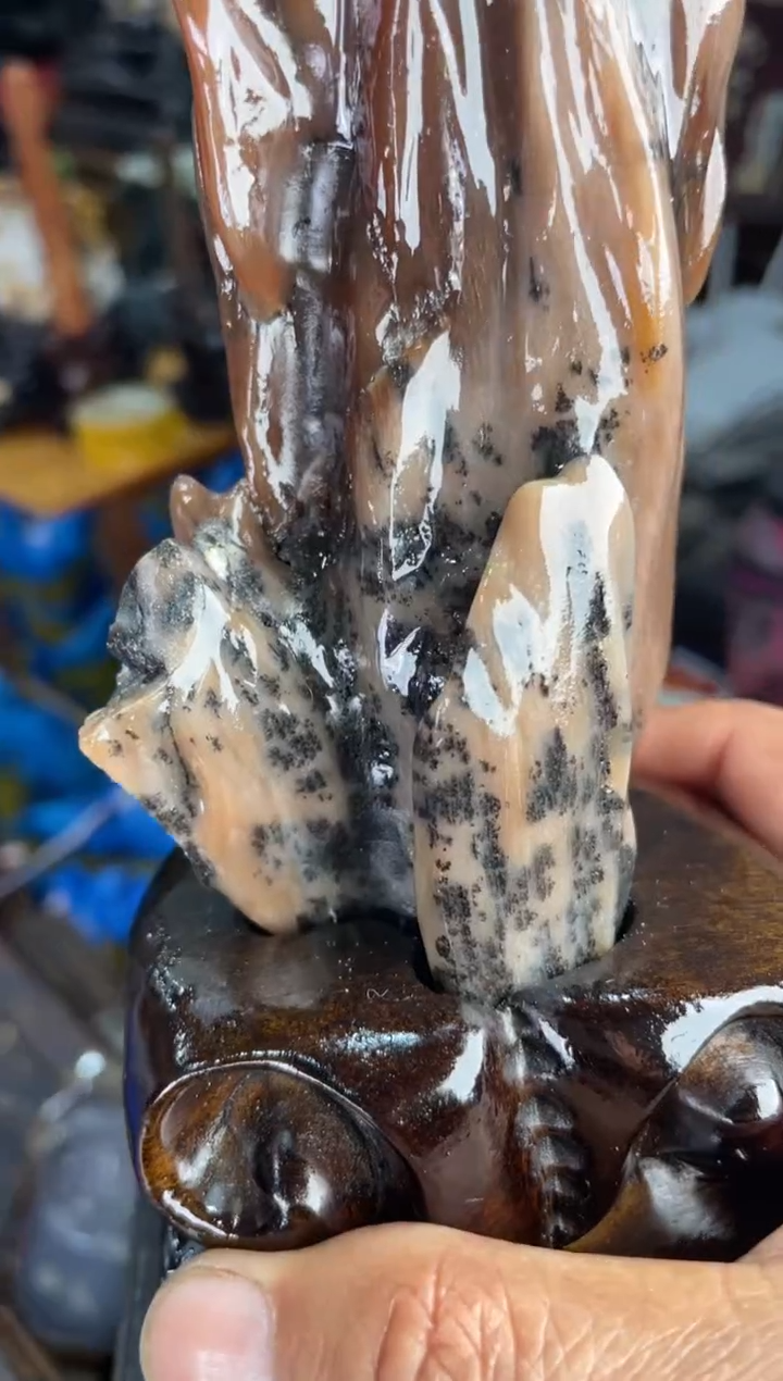 【闪购商品】硅化玉摆件未镶嵌31