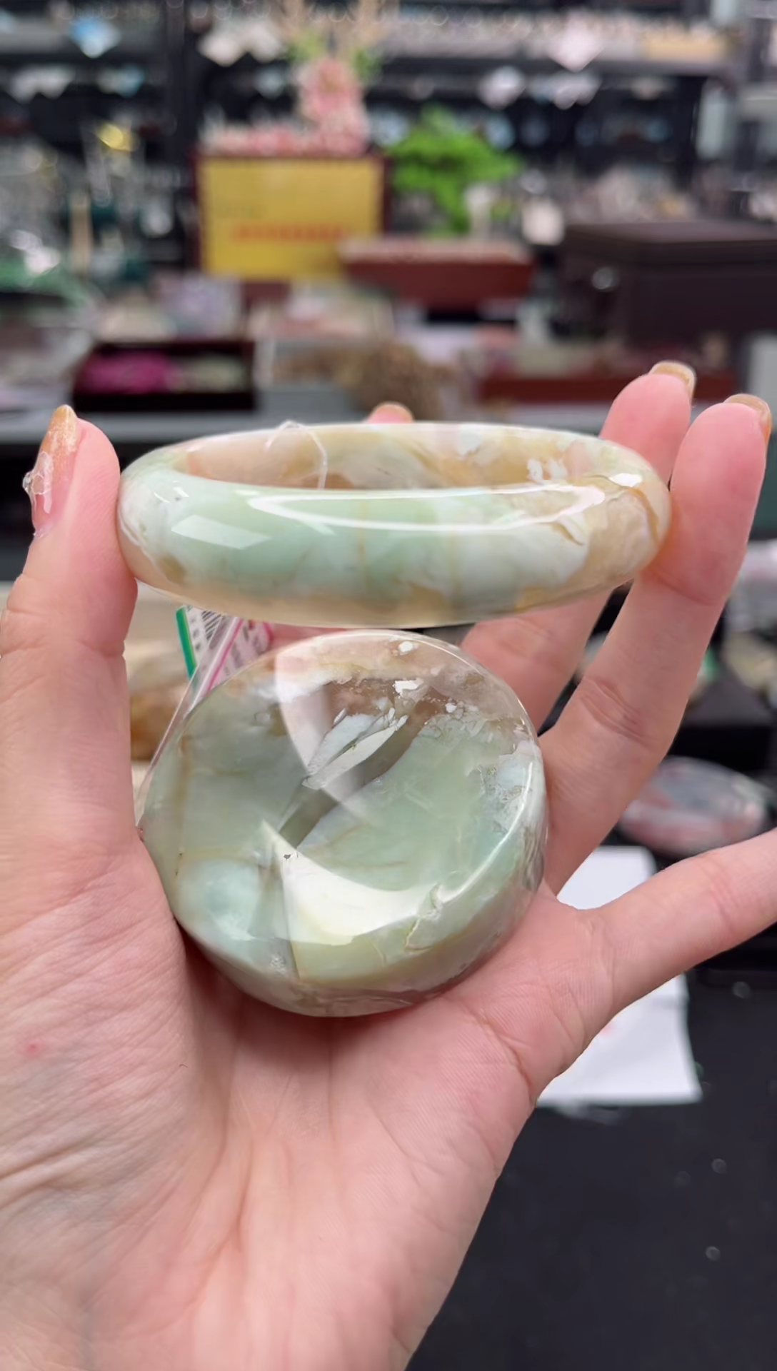 【闪购商品】石英质玉手镯未镶嵌59圈口（赠品镯心）6821068