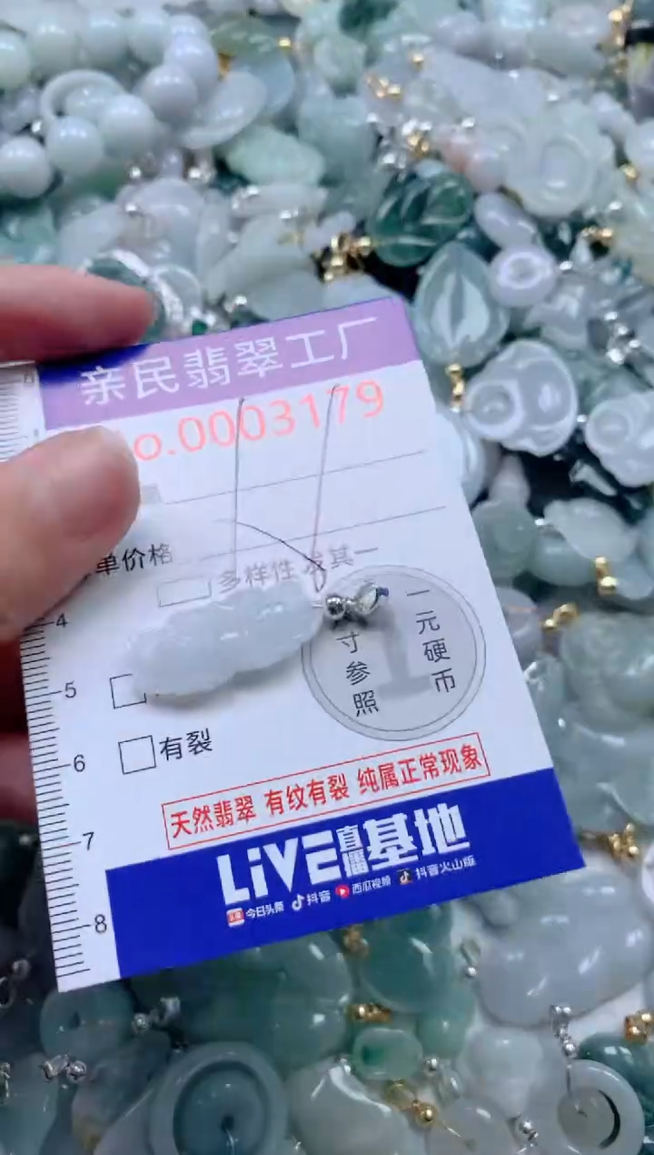 翡翠未镶嵌吊坠(不含链)3179