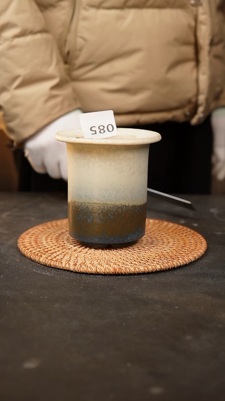 【闪购商品】瓷片085泥泥手工花盆