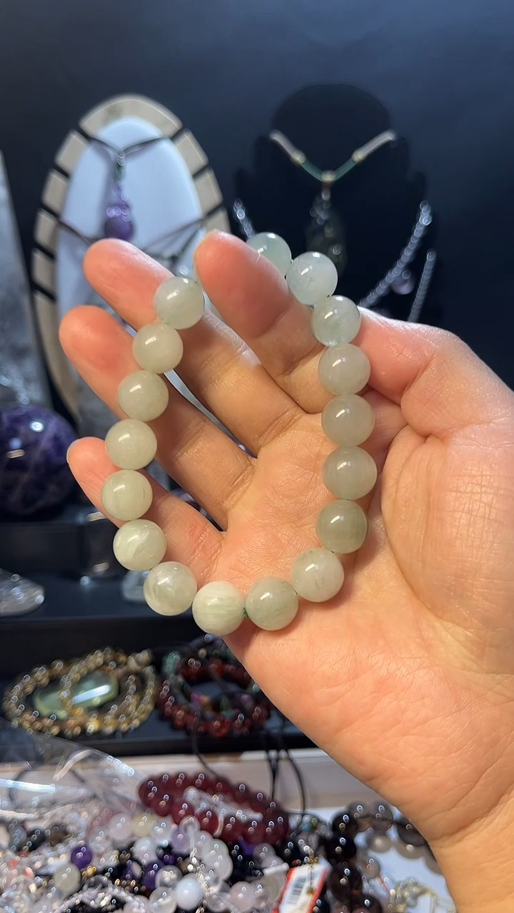 未镶嵌手链绿水晶天然绿水晶手链