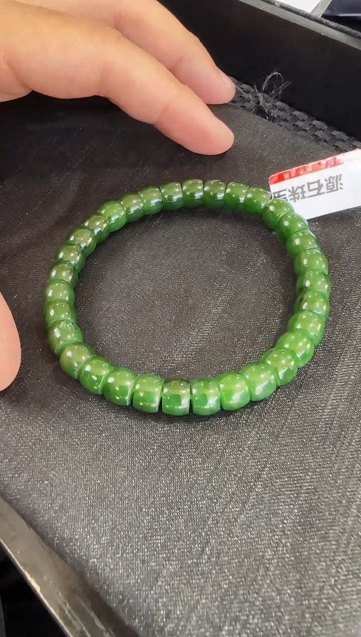 【闪购商品】和田玉（碧玉）手串未镶嵌6*7mm