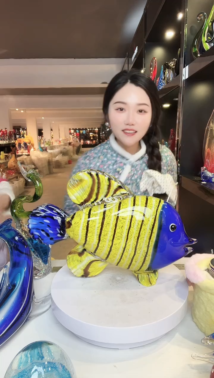 【闪购商品】茶盏琉璃摆件家居摆件