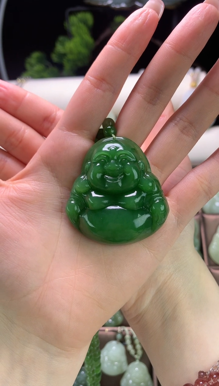 【闪购商品】和田玉颈饰未镶嵌精选吊坠50mm佛公天然和田玉