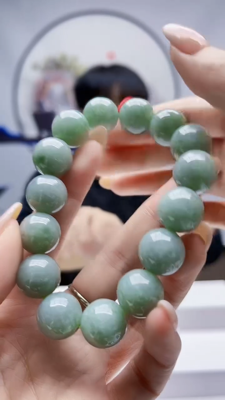 未镶嵌定制翡翠毛货-手串55
