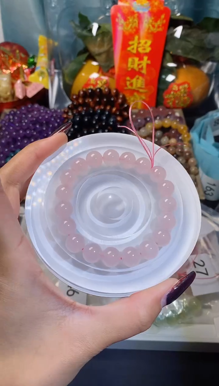 【闪购商品】水晶手串未镶嵌粉水晶013