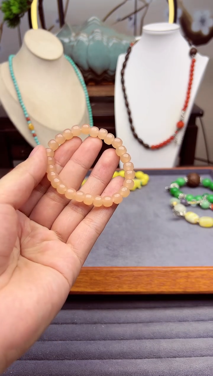 【闪购商品】和田玉手链14K金镶嵌S152`````